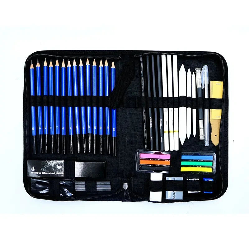 Bview Art Pro Art Kit 49pcs - Sketching Supplies Set with Graphite/Charcoal Pencils, Sketch Pad & Tools for Artists Adults    Home Decor Supply | Online Retail | ShoreShopper.com