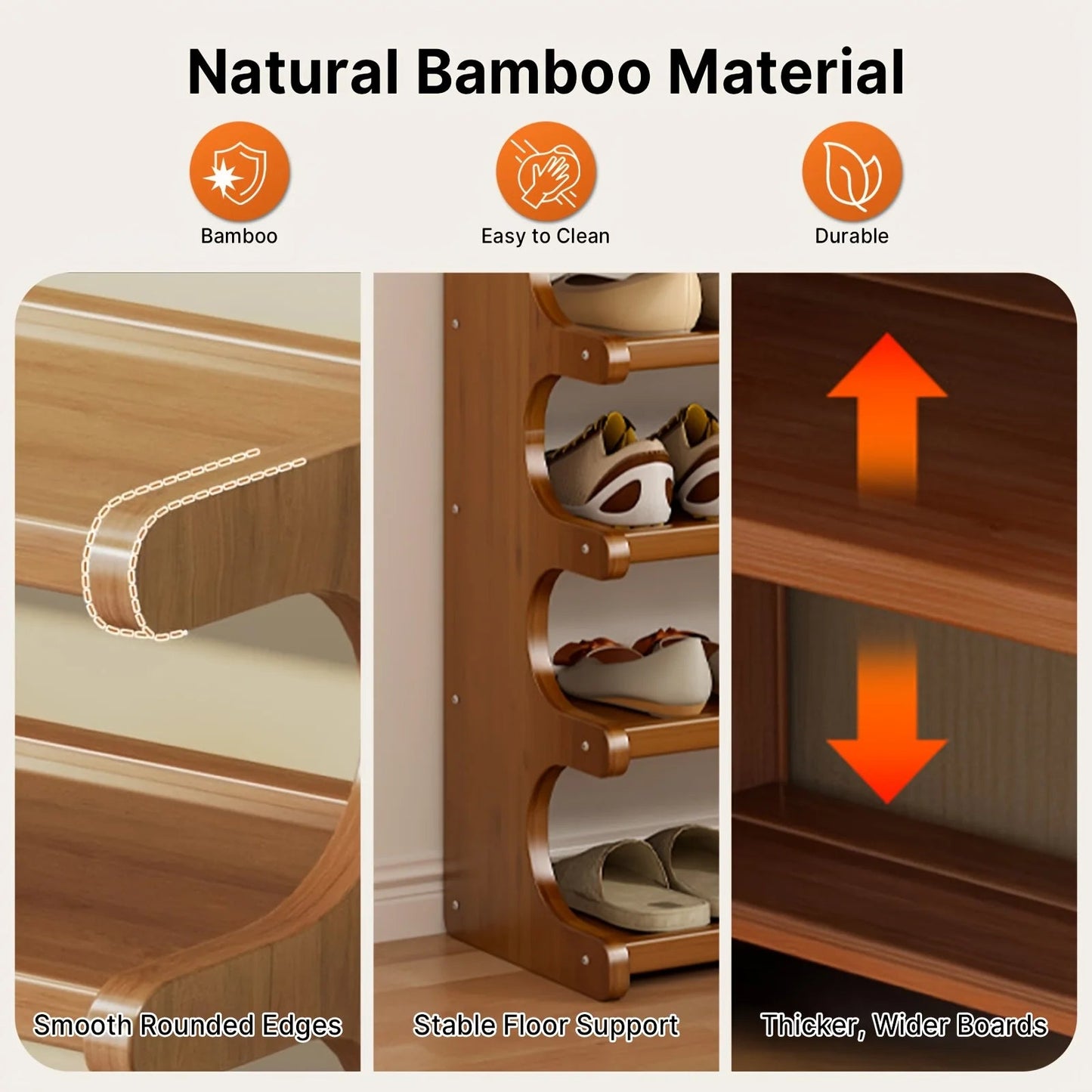 Multi-Tier Shoe Storage Rack, Compact Space-Saving Easy Assembly, Square Shelves for Entryway Dorms Apartments Home Desk Drawer    Home Decor Supply | Online Retail | ShoreShopper.com