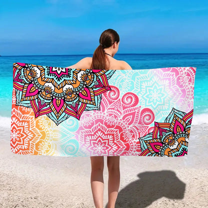 1pc Bohemian beach towel, ultra-fine fiber quick drying beach towel, multifunctional beach towel for beach swimming and vacation    Your Coastal Marketplace | Shoreshopper.com