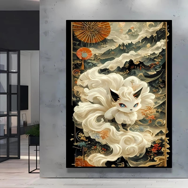 High Quality Pokemon Arcanine Pikachu Wall Painting with Unique Designs and Gorgeous Colors Adding A Touch of Brightness To Wall    Home Decor Supply | Online Retail | ShoreShopper.com