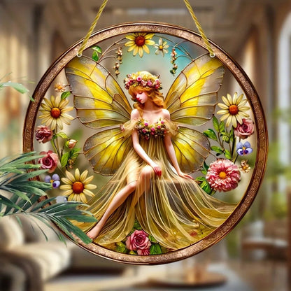Enchanting Elf Fairy Acrylic Sun Catcher Window Door Display, Seasonal Summer Decor - for Home, Bar, for Daily Christmas Decor    Your Coastal Marketplace | Shoreshopper.com