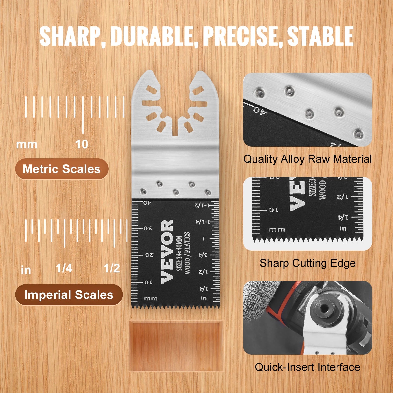 SucceBuy 30PCS Multi Tool Blades Kits Universal Release Oscillating Multi-Function Renovator Saw Blades for Dewalt Craftsman - ShoreCo.Shop