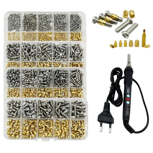 420/500Pcs Stainless Steel Heat Insert Nut TS100 Brass Hot Melt Insert Nuts for Welding Internal Thread Head Bolt Insert    Home Decor Supply | Online Retail | ShoreShopper.com