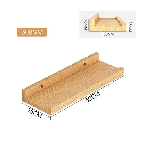 Wooden Floating Shelf Wall Mounted U-shaped Shelf Display Stand For Living Room Bathroom Kitchen Organizer Storage Rack    Home Decor Supply | Online Retail | ShoreShopper.com