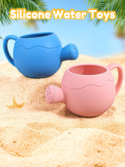 Baby Beach Toys Children Outdoor Games Sand Play Set Infants Digging Sand Silicone Rake Watering Pot Play Beach Toys for Kids    Your Coastal Marketplace | Shoreshopper.com