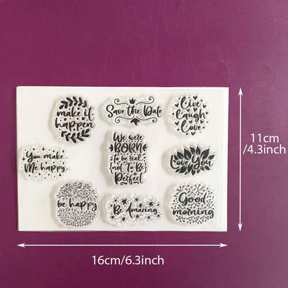 Father's Day & Birthday Clear Stamps Set Sentiment & Party Element Stamps for Card Making, Scrapbooking Wedding & Celebration DI    Your Coastal Marketplace | Shoreshopper.com