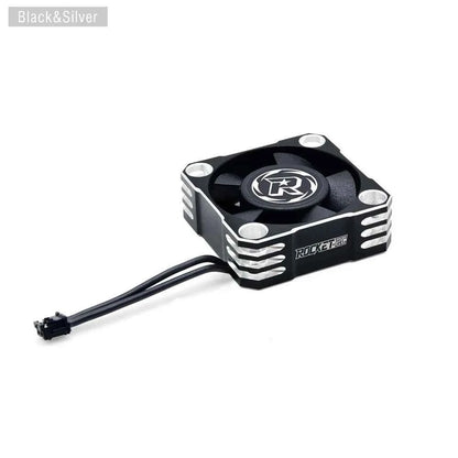 ROCKET-RC 25/30/35/40/50mm V2 Metal Cooling Fan 32000/28000/21000/16000/10000RPM for 1/8 1/10 1/12 RC Car 540/550/3650 Motor ESC