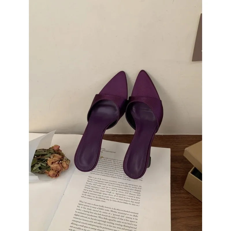 Women's Slippers Fashion 2026 Summer Elegant High Heels Outdoor Banquet Wedge Heel Pointed Toe Girls Women's Shoes 2018    Your Coastal Marketplace | Shoreshopper.com