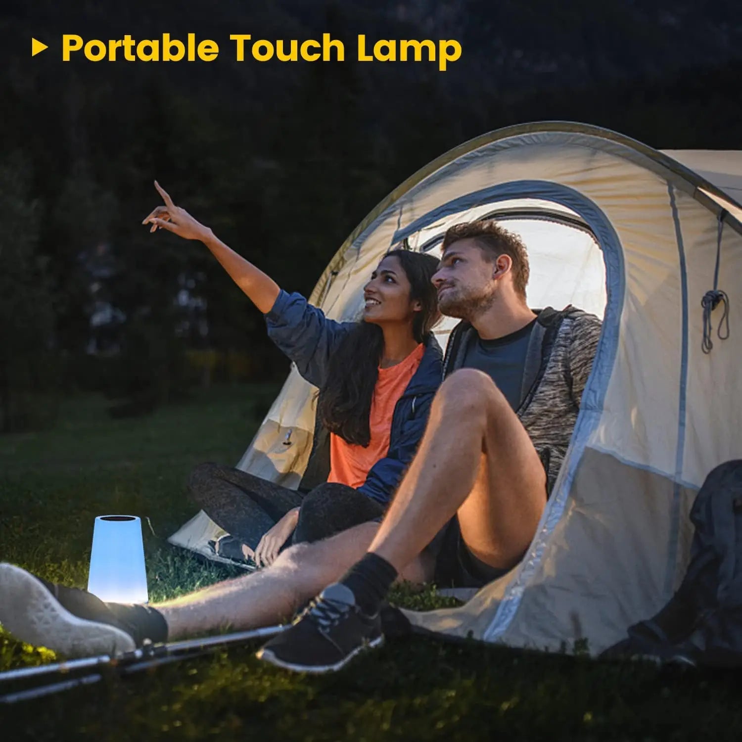 13 Color Changing Night Light Remote Control Touch USB Rechargeable RGB Night Lamp Dimmable Lamp Portable Table Bedside Lamp - ShoreCo.Shop
