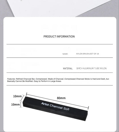 6pcs Set Square Sketch Carbon Stick Compressed Carbon Bar Drawing Carbon Pen Artist Drawing Carbon Bar Carbon Bar Art Supplies    Home Decor Supply | Online Retail | ShoreShopper.com