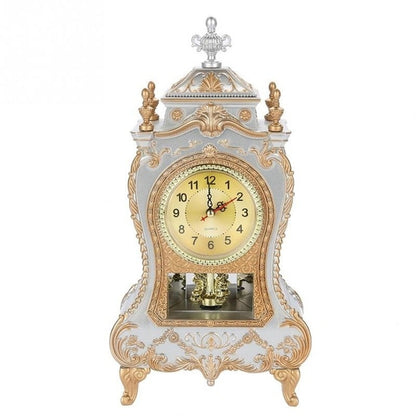 Desk Alarm Clock Vintage Clock Classical Royalty Sitting Room Desk Imperial Furnishing Creative Sit Pendulum Clock    Home Decor Supply | Online Retail | ShoreShopper.com