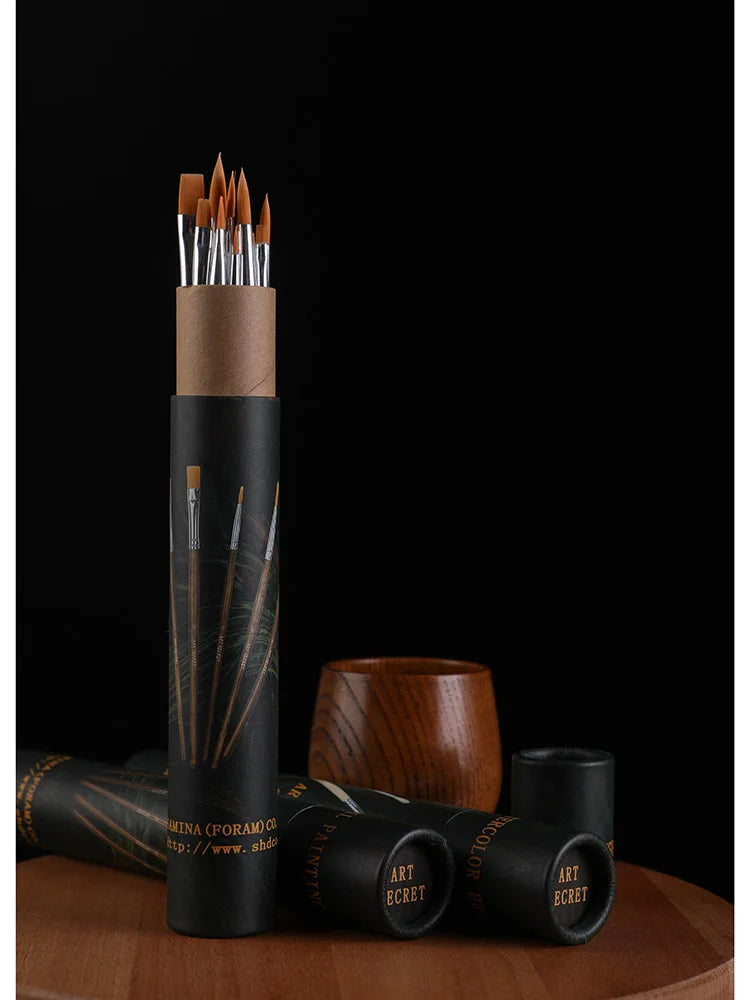 Art Secret #1201 #1203 #1204 Professional Painters For Acrylic And Watercolor Brush Sets (12 Pieces) Art Supplies    Home Decor Supply | Online Retail | ShoreShopper.com