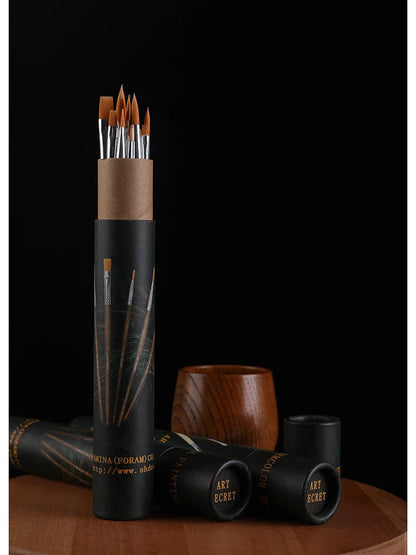 Art Secret #1201 #1203 #1204 Professional Painters For Acrylic And Watercolor Brush Sets (12 Pieces) Art Supplies    Home Decor Supply | Online Retail | ShoreShopper.com