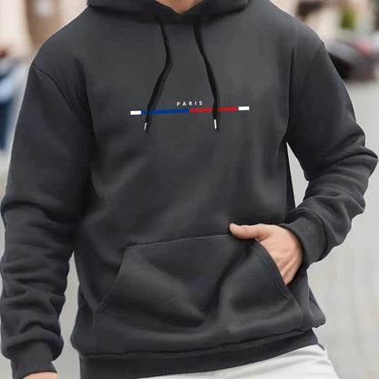 Paris Print Hoodies Tshirt  For Men Casual Autumn Winter    Home Decor Supply | Online Retail | ShoreShopper.com