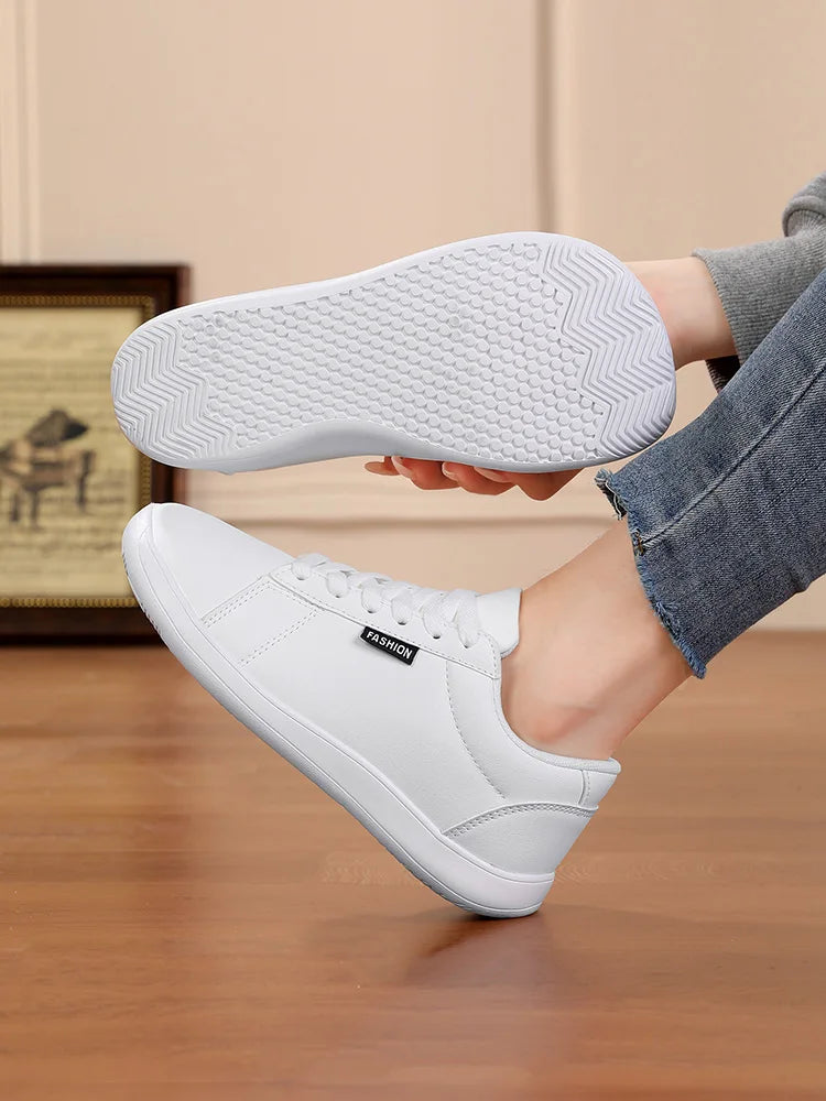 Women Shoes Wide Barefoot Shoes for Women Minimalist Artificial Leather Casual Comfortable Flats White Shoes Walking Sneakers    Your Coastal Marketplace | Shoreshopper.com