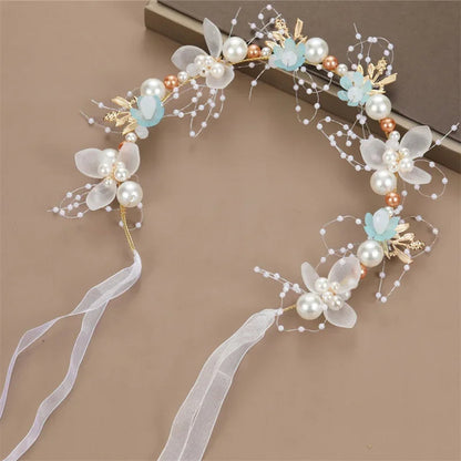 Children's Headwear Elegant Flower Wreath Fairy Crown Headband Princess Children's Hair Birthday Performance Runway Accessories    Your Coastal Marketplace | Shoreshopper.com