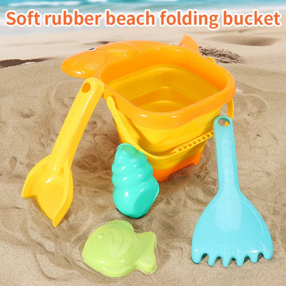 Beach Toys for Kids Sand Toys Set for Toddlers Sandbox Toys with Collapsible Bucket Shovel Rake Set Sand Molds Summer Outdoor    Your Coastal Marketplace | Shoreshopper.com
