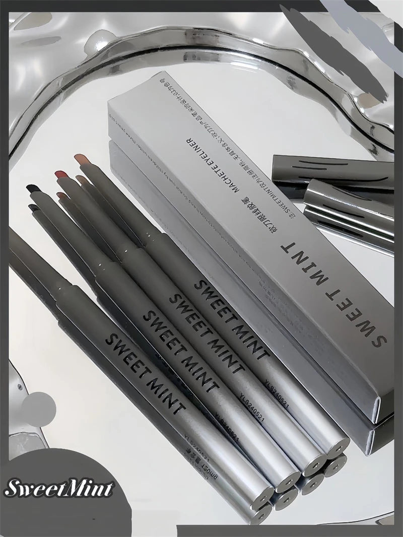 Silky Long-lasting Eye Liner Pencil  Eyeliner Pen Natural Matte Wine Red Eyeliner Easy To Color Waterproof Eye Make Up Cosmetics - ShoreCo.Shop