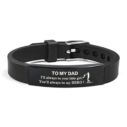 Father's Day Gifts Inspirational Quote Bracelets Stainless Steel Wristband Family Bracelets Adjustable Bracelet for Father    Your Coastal Marketplace | Shoreshopper.com