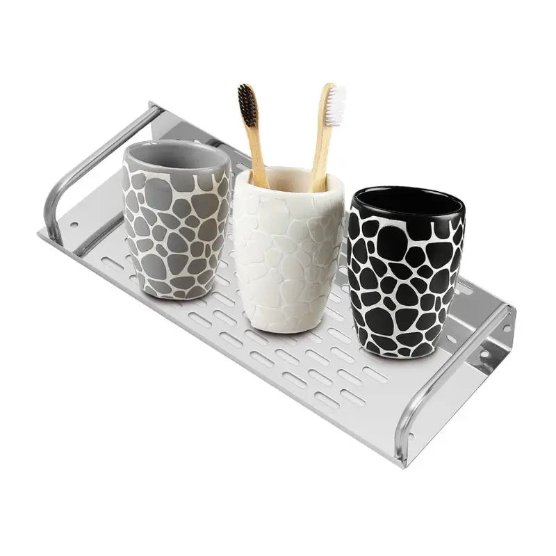 Stainless Steel Kitchen Bathroom Shelf Wall-mounted Storage Rack Single Layer    Home Decor Supply | Online Retail | ShoreShopper.com