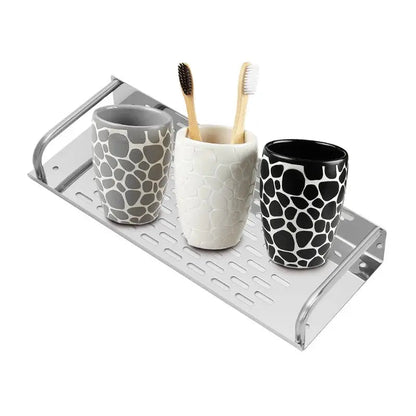 Stainless Steel Kitchen Bathroom Shelf Wall-mounted Storage Rack Single Layer    Home Decor Supply | Online Retail | ShoreShopper.com