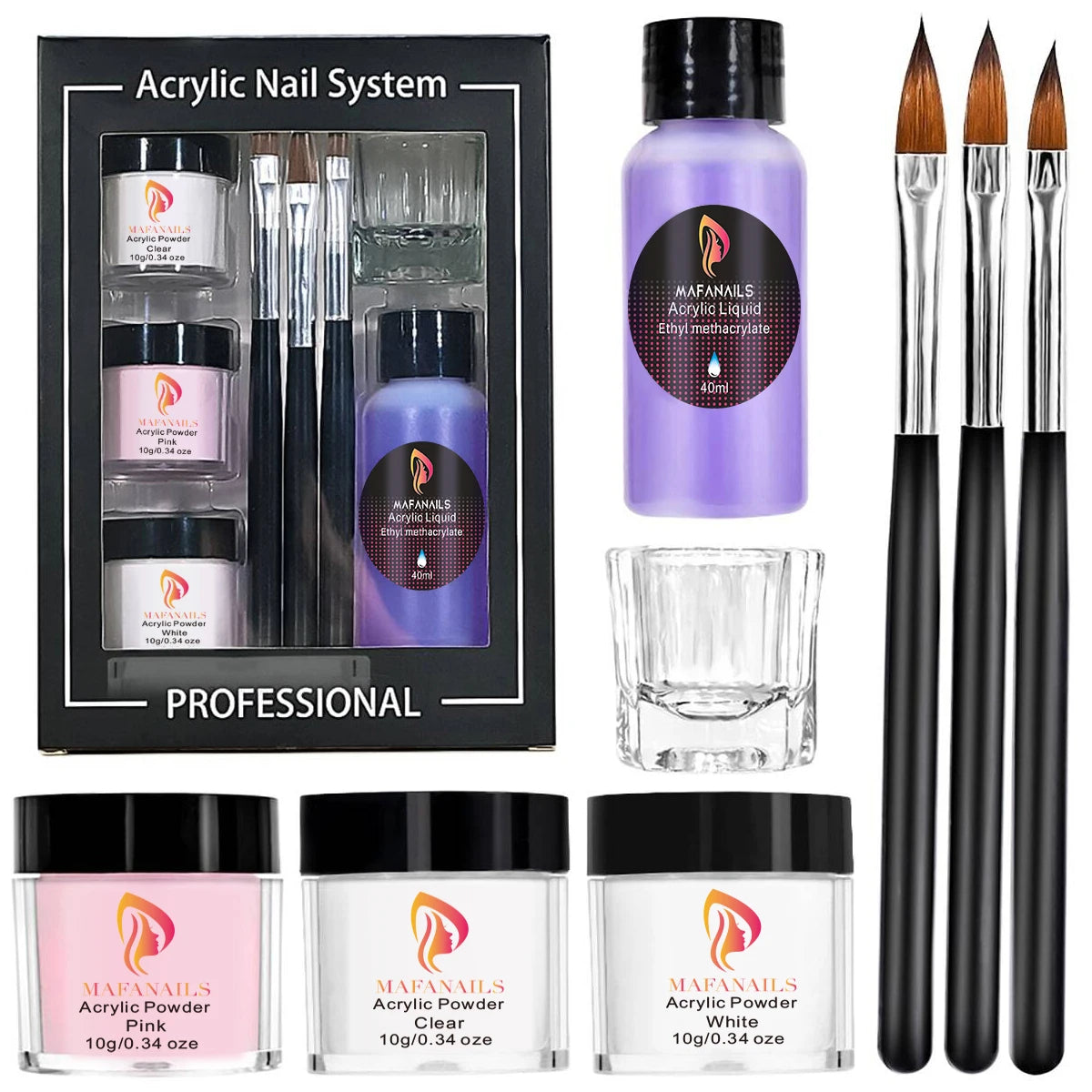 Nail Kit Set Acrylic Powder Monomer Acrylic Liquid For Nail Extension Professional Gel Manicure Set False Nails Art Tools Set *&    Home Decor Supply | Online Retail | ShoreShopper.com