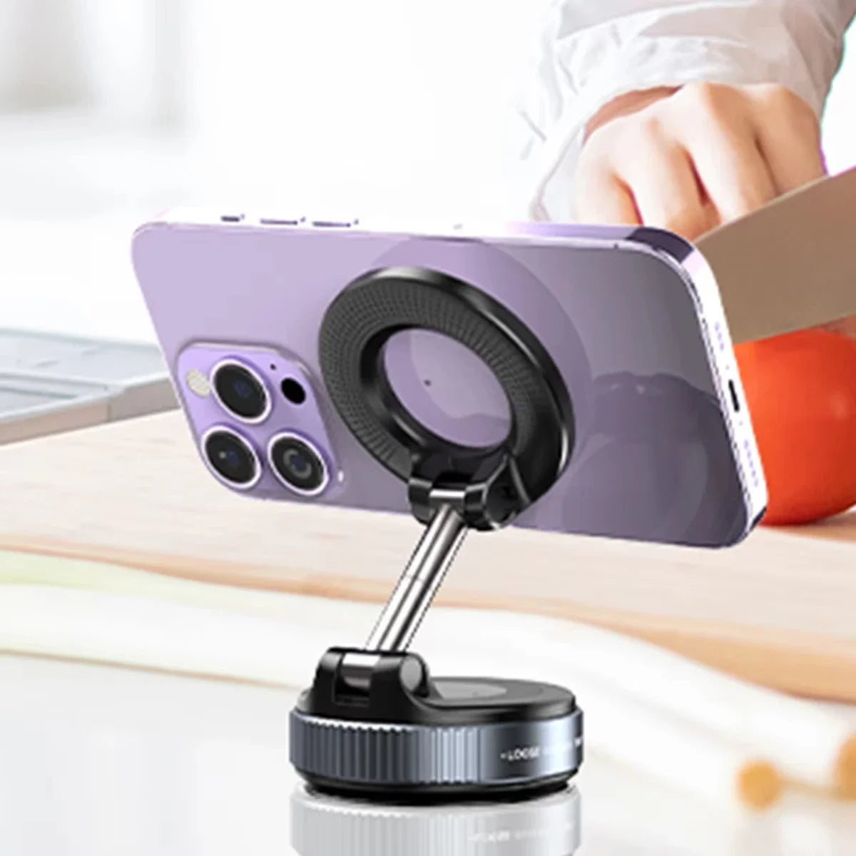 Car Mount Electric Vacuum Magnetic Holder Foldable Strong Suction Stand For Cell Phone For iphone 12 13 14 15 16 Live Streaming    Home Decor Supply | Online Retail | ShoreShopper.com