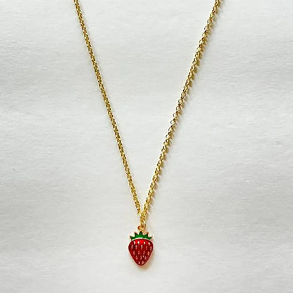 strawberry jewelry necklace earrings set y2k indie jewelry    Home Decor Supply | Online Retail | ShoreShopper.com