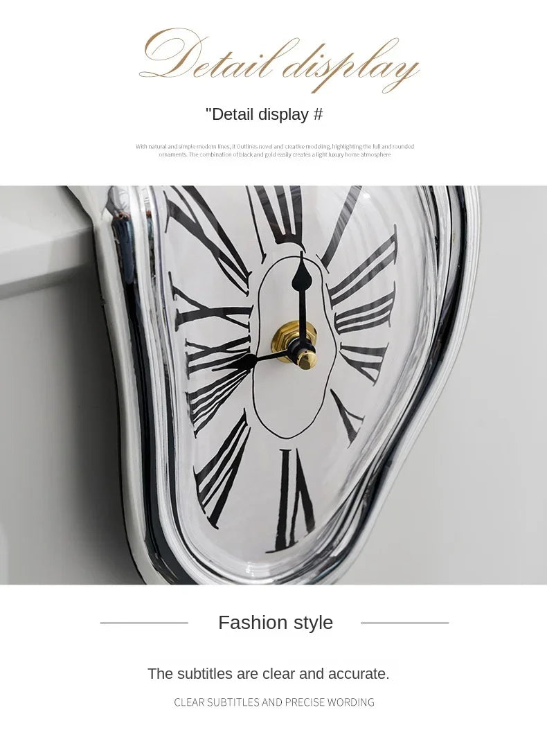 Novel Salvador Dali Style Melting Distorted Surreal Wall Clock    Home Decor Supply | Online Retail | ShoreShopper.com