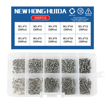 M1 M1.2 M1.4 M1.6 M2.5 M3 304 Stainless Steel Round Head Cross Small Screw Set Metric Thread Machine Bolt Assortment Kit Set    Home Decor Supply | Online Retail | ShoreShopper.com
