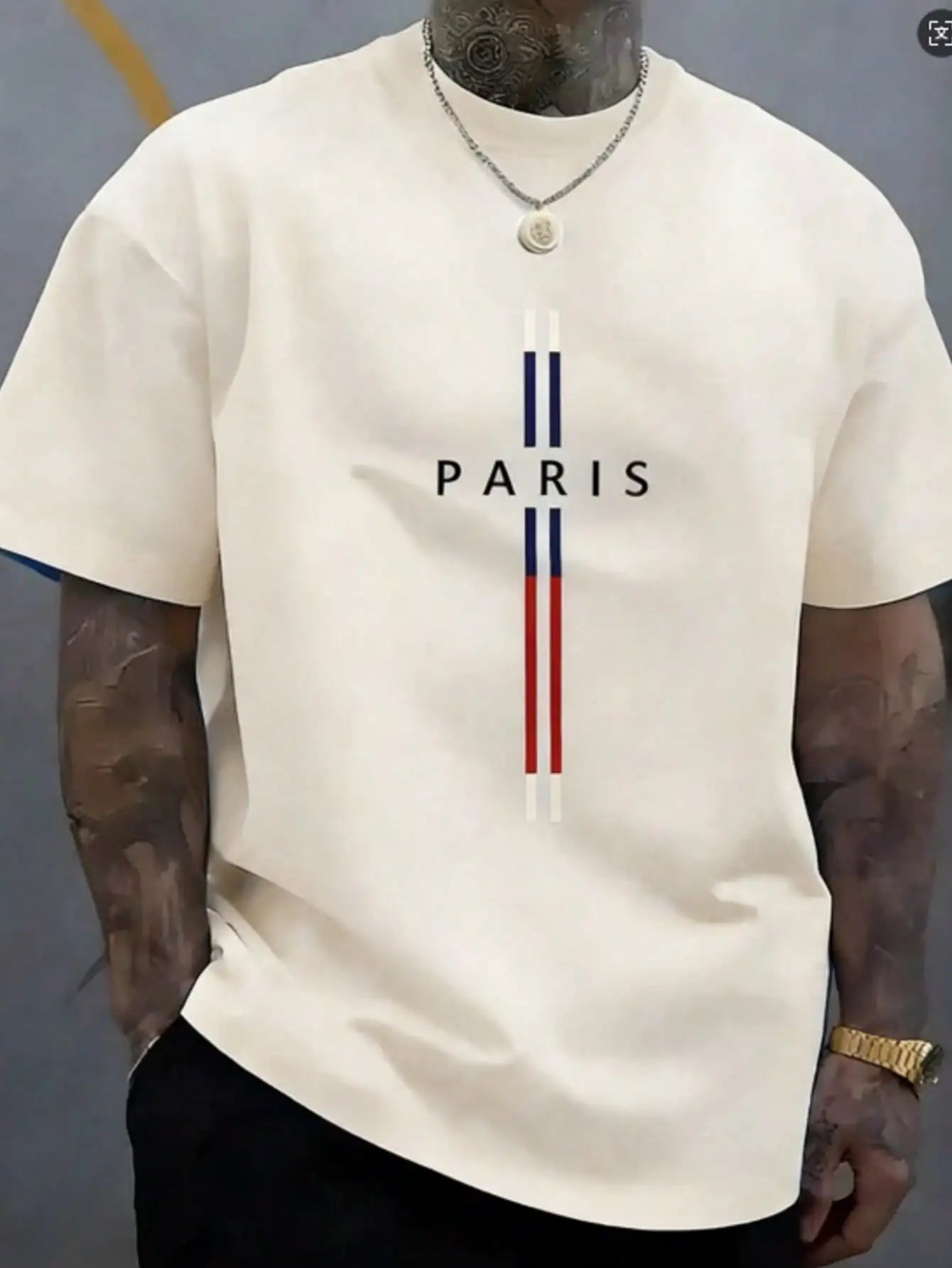 Parisian Style Men's Pure Cotton Casual T-Shirt, Simple and Stylish Crew Neck Short Sleeve T-Shirt for Everyday Wear    Home Decor Supply | Online Retail | ShoreShopper.com