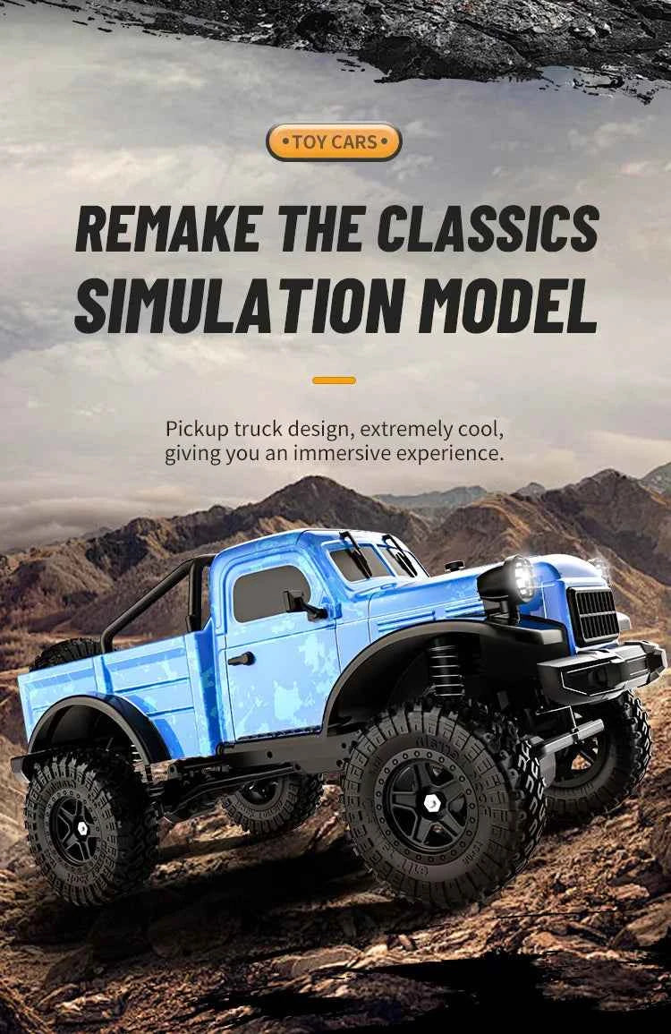 RC Car C8813 Full Proportional Throttle Pickup Truck Model Remote Control Toy 4WD Climbing Off-Road Rc Remote Control Car Gift