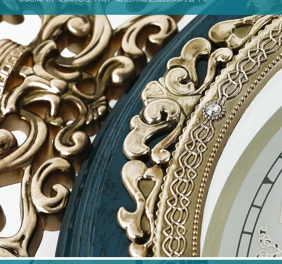 Retro European Style Wall Clock Watch Living Room Mute Pendulum Clock Elegant Taste Family Gift Art Decoration    Home Decor Supply | Online Retail | ShoreShopper.com