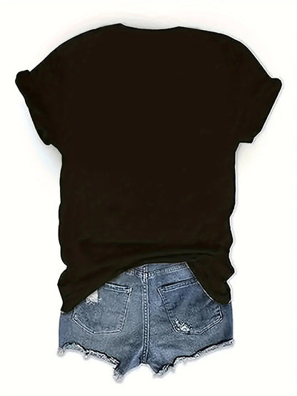 Women'S Floral Print T-Shirt Paris Flower Design Casual Crew Neck Short Sleeve Top All Season Wea  shirts for women  y2k top    Home Decor Supply | Online Retail | ShoreShopper.com