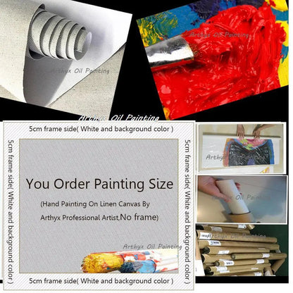 Arthyx,Handpainted Texture Abstract Golden Oil Paintings,Modern Canvas Art Large Wall Pictures Living Room Decor Home Decoration    Home Decor Supply | Online Retail | ShoreShopper.com