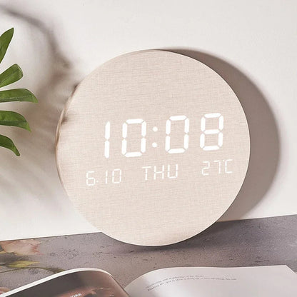 LED Digital Wall Clock Temperature Date Time Multi-function Display Living Room Home Bedroom Silent Clock Fashion Wall Clock    Home Decor Supply | Online Retail | ShoreShopper.com