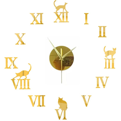 Large Wall Clock Quartz Needle 3D DIY 27" 37" or 47" Wall Clock    Home Decor Supply | Online Retail | ShoreShopper.com