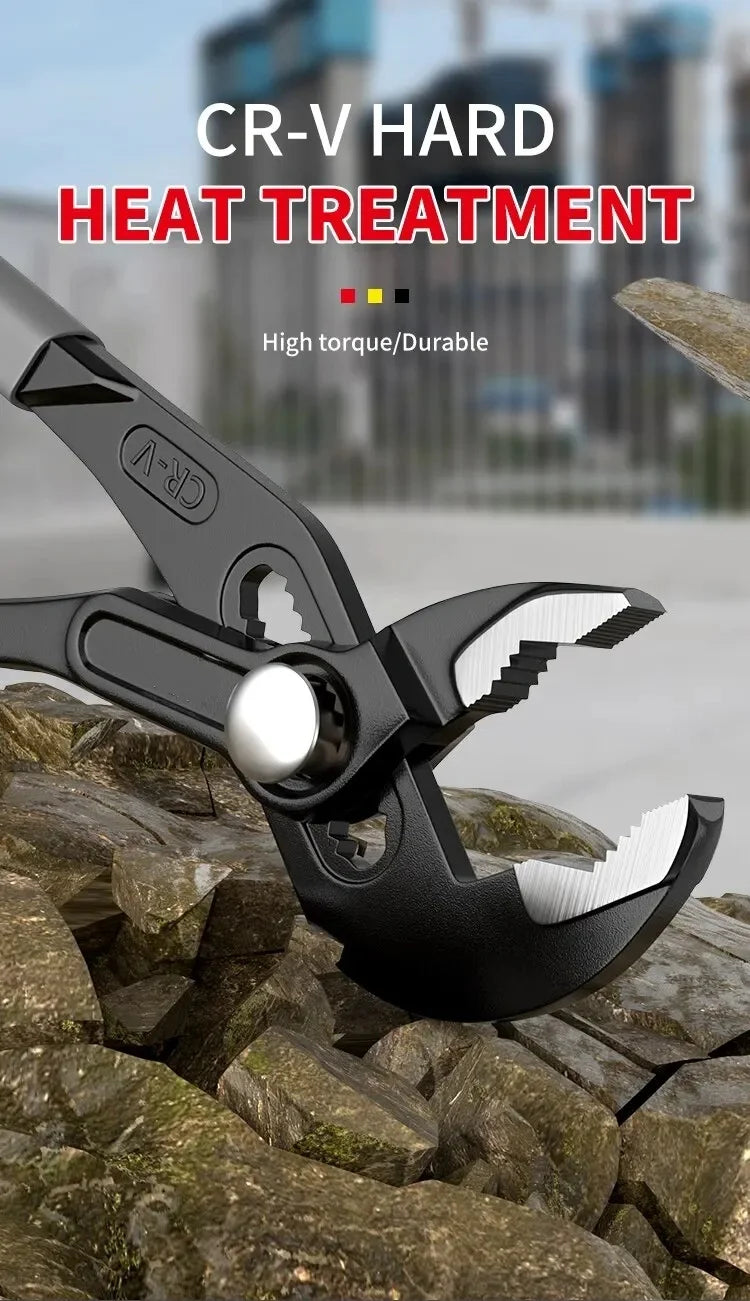 Water Pump Pliers Quick-Release Plumbing Pliers Pipe Wrench Adjustable Water Pipe Clamp Pliers Household Hand Tools Multi-functi    Home Decor Supply | Online Retail | ShoreShopper.com