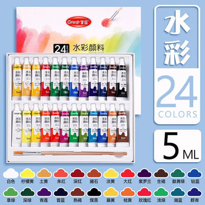 Watercolor Paint Set Art Painting Tools for Students Painting Beginners 12 Colors Washable 24 Colors    Home Decor Supply | Online Retail | ShoreShopper.com