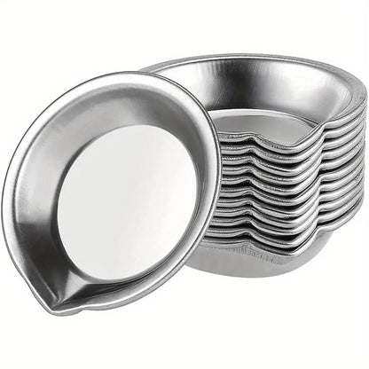 5/10/20pcs Durable Stainless Steel Paint Palette Set,Round Mixing Trays for Artists - Metal Art Supplies for Home and School Use    Home Decor Supply | Online Retail | ShoreShopper.com