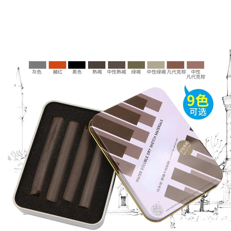 4 Pcs/box Sketch Charcoal Water-soluble Sketching Dry Materials Charcoal Brushes Charcoal Strips Art Painting Supplies    Home Decor Supply | Online Retail | ShoreShopper.com