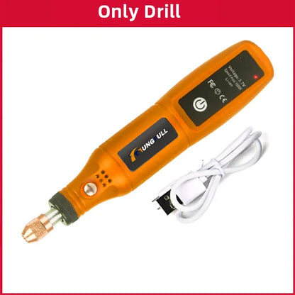 Mini Wireless Drill Rechargeable Polishing Machine DIY Mini Rotary Tool USB Engraving Tool Dremel Tool Mini Engravin Machine - ShoreCo.Shop