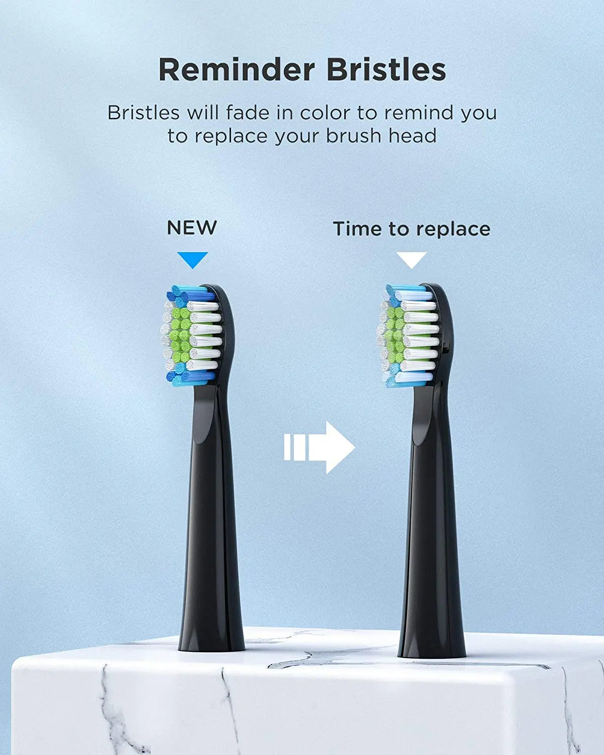 Fairywill Sonic Electric Toothbrush E11 Waterproof USB Charge Rechargeable Electric Toothbrush 8 Brush Replacement Heads Adult - ShoreCo.Shop