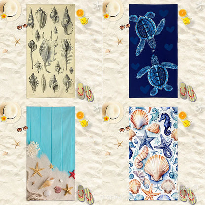 Beach Turtle Animal Printed Beach Towel, Quick Drying Absorbent Beach Towel Outdoor Sports Swimming Beach Towel Face Towel Towel    Your Coastal Marketplace | Shoreshopper.com