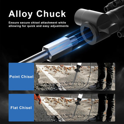 3600W Demolition Jack Hammer Electric Concrete Breaker Heavy Duty 2100 BPM Corded Power Rotary Hammer Drill with 2pcs Chisel Bit    Home Decor Supply | Online Retail | ShoreShopper.com