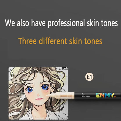 ENMY Acrylic Paint Markers Pen Soft Head Direct Liquid Graffiti Painting QuickDry Pigments Art Supplies for Felt    Home Decor Supply | Online Retail | ShoreShopper.com