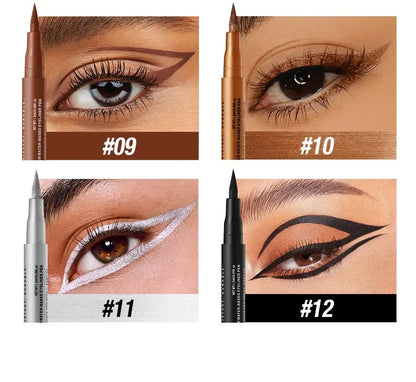 Red Wine Black Waterproof Eyeliner Pencil Untra-fine Liquid Eye Liner Pen Quick Dry Long Lasting Non Smudge Makeup Cosmetics - ShoreCo.Shop