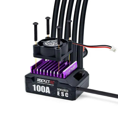 ROCKET RC 100A ESC w/ CH10 540 Motor 10.5T 13.5T 17.5T 21.5T Sensored Brushless Combo for 1/10 1/12 RC Drift Racing Car Parts