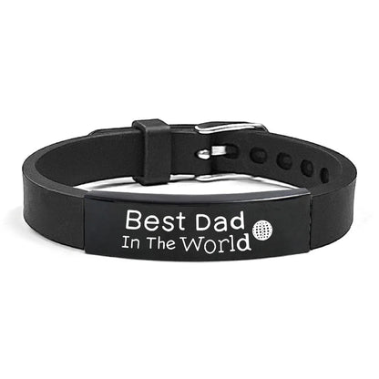 Father's Day Gifts Inspirational Quote Bracelets Stainless Steel Wristband Family Bracelets Adjustable Bracelet for Father    Your Coastal Marketplace | Shoreshopper.com
