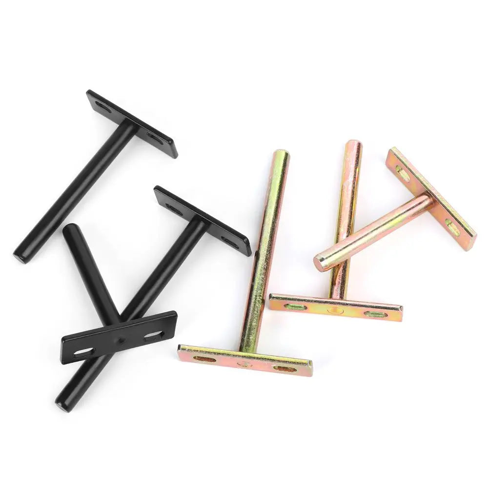 T Shape Metal Shelf Brackets Concealed Brackets Floating Hidden Wall Shelf Supports Screw Mounting Plate High Quality    Home Decor Supply | Online Retail | ShoreShopper.com
